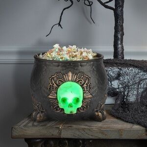 NWT Gemmy Lighted Halloween Spooky Moods Cauldron Candy Bowl. PRICE FIRM!!!!
